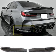 Real Dry Carbon Fiber Rear Bumper Lip Splitter Apron For 21-26 BMW M3 G80 OE picture