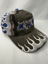 VINTAGE ORLANDO MAGIC SNAPBACK HAT FLAMES STARTER NBA FIRE WAGNER BANCHERO RARE picture