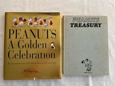 Peanuts Hardcover Book Lot (Peanuts: A Golden Celebration/Peanuts Treasury) picture