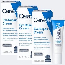 [3 PACK] CeraVe Eye Repair Cream for Dark Circles & Puffiness 0.5fl oz/14.2g picture
