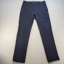 Proof Nomad Pant Mens 33 Navy Blue Slim Straight Stretch DWR Travel Chino picture