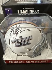Kiana James Signed WWE SummerSlam 2026 Riddell Mini Helmet Fanatics Authentic picture