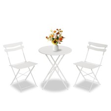 Folding 3-Piece Patio Bistro Set Outdoor  Garden Furniture for Balcony picture