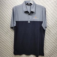 NEW Travis Matthew Golf Polo Shirt Black Gray Men’s Sz Medium Company LOGO picture