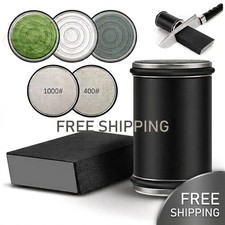 Diamond Rolling Knife Sharpener Set 15° 20° Magnetic Base Precision Holder picture