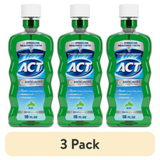 ACT Anticavity Zero Alcohol Fluoride Mouthwash 18 fl. oz., With Accurate Dosing picture