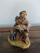 Fontanini Saint Francis of Assisi Figurine 1994 with Wolf, Lamb, and Bird picture