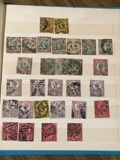 CEO1) Great Britain, Queen Victoria 1841 - 1887 used accumulation in small blue picture