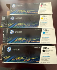 Genuine HP 206A Toner Set W2110A W2111A W2112A W2113A New Open Box picture