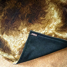 Antique 19th Century 5/A Trademark Plush Carriage Lap Robe / Sleigh Blanket picture