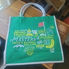 The Official 2025 Augusta National Masters Souvenir Jute Tote NWOT Sturdy Large picture
