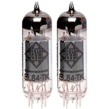 Telefunken EL84-TK Black Diamond Series 9 Pin Matched Pair Vacuum Tubes picture