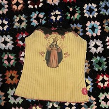 Vintage early 90s Euro Rare Vive Maria Mother Mary top Size Small picture
