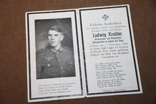 Original WW2 German Army Artillery Soldier's POW Death Notice in Russia, 1949 picture