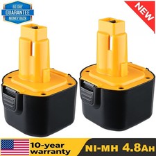 1~2PACK 9.6V Replacement Battery 9.6 Volt for DW9062 DW9061 DE9036 DE9062 picture