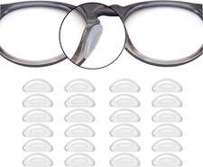 1.0mm Eyeglass Nose Pads 20 Pairs Stick On Silicone Anti-Slip Adhesive,Free Ship picture