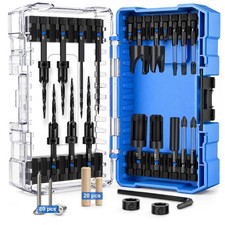 Countersink Drill Bit Set 12/122PCS M42 Cobalt HSS Wood Plug Cutter Hex Shank picture
