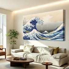 weiyiart The Great Wave off Kanagawa by Katsushika Hoki Classic Art Reproduct... picture