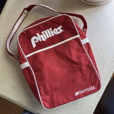 Vintage 1970s Philadelphia Phillies Baseball Gym Bag Tote Tastykake Flaw picture