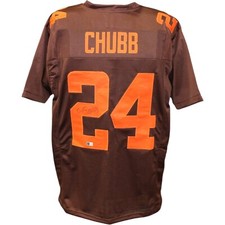 Nick Chubb Autographed/Signed Pro Style Jersey Beckett 44057 picture