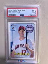 2018 Topps Heritage Shohei Ohtani #600 PSA 9 picture