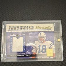 Donruss 2000 Throwback Threads Peyton Manning Colts Jersey #TT-10 /100 picture