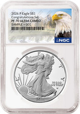 2026 P Congratulations Set Proof Silver Eagle NGC PF70 Mtn Label picture