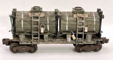 O gauge Custom, Handmade, Painted, & Weathered, dual water tank car. picture