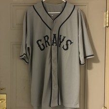 Vintage Homestead Grays Josh Gibson Road Baseball Jersey Stitched 2XL picture