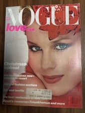 Vintage Original Vogue December 1978 Roseanne Vela Cover Model picture