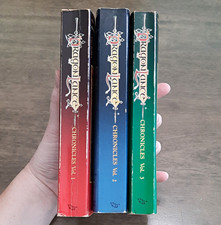 Dragonlance Chronicles Vol 1-3 PB Lot TSR 1984 Illust 9th, 16th, & 19th Print picture