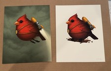 2 Mike Mitchell Prints Fat Rocketbird Regular & Variant picture