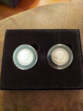 Vintage 1892 & 1893 Columbian Exposition 90% Fine Silver Half Dollars Encap  picture