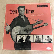 Rick Nelson Signed Autographed TEEN TIME Rookie  Album Cover JSA LOA Cert RARE picture