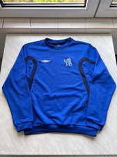Vintage Umbro Chelsea Football Sweatshirt 2000s Mens Training Jumper Soccer Y2K picture