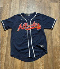 Freddie Freeman #5 Atlanta Braves Navy Embroidered Baseball Jersey Sewn Stitched picture