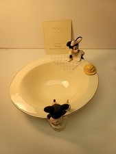 Lenox  Mickey and Minnie's  Afternoon Picnic Bowl 2004 Disney- Timeless  picture