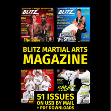 Blitz Martial Arts Magazine 51 Issues Archive on USB Flash Drive + bonus picture