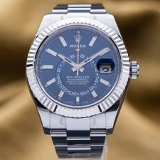 Rolex Sky-Dweller Steel White Gold Blue Dial 42mm 326934 - Complete Set picture