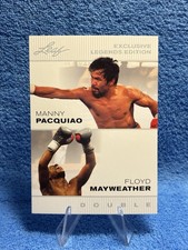 Manny Pacquiao * Floyd MayWeather * Double Edition 2022 Leaf #MP-FM Boxing Card picture