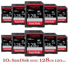 10x SanDisk 128GB ImageMateSDXC UHS-I / Class 10 Memory Card, Speed 120MB/s picture