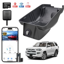 Mangoal 4K & Rear 1080P Dash Cam for Toyota 4Runner 2020-2024 OEM Look GPS 128GB picture