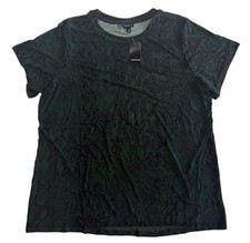 Torrid Mesh Sheer Layering Tee Green Snake Print Plus Size 3 3X 22-24 NWT picture