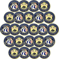 24 Pcs Military Veteran Challenge Coins Thank You for Your Service Coins Veteran picture