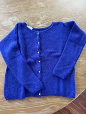 Sezane Gaspard Vivid Blue-Purple Cardigan Sz S *Please read* picture