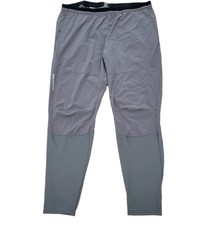 Salomon Cross Run U Pants Black Size XL Gray Jogger Training Gym Hiking  picture