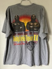 Vintage 1997 Mike Tyson Holyfield II Bite Night MGM Boxing Tee Size XL picture