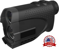 Telémetro láser para golf y caza, aumento de 7X, distancia de 1200 yardas(Negra) picture