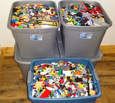 Bulk LEGO LOT 5 pound box of Bricks, parts, Pieces, Tires accessories From Set's picture