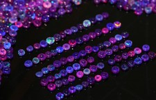 Purple Fire Opal Beads 25pcs 4-5mm Round Loose Gemstones picture